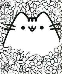 C for cat coloring page color them both in the bright shades of spring! Pusheen Coloring Pages Coloring Sheets With Pusheen