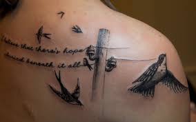 Bird On A Wire Tattoo Meaning I Want Something On My Back For A Song I Like I Think This Is A Good Idea For It Swallow Tattoo Swallow Tattoo Design Tattoos