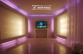 How To Install Led Light Strips And Rgb Strip Lights For Ceiling False Ceiling Design False Ceiling Living Room Living Room Lighting Design
