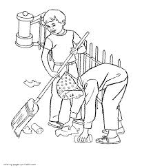 These colors occur naturally in nature and are on the light spectrum, so no color combine to make blue. Cleaning Debris Near The House Coloring Page Coloring Pages Printable Com