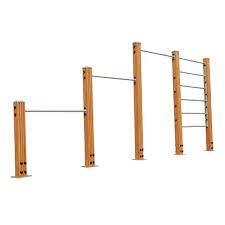 Outdoor Pull Up Bars And Ladder Backyard Gym Outdoor Gym Diy Gym Equipment