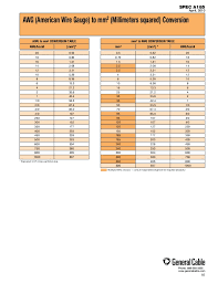 awg american wire gauge to metric sqmm millimeters