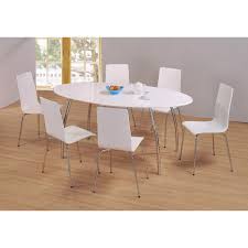 Shop with confidence on ebay! Fiji Large White Gloss Oval Dining Table With Six White Chairs