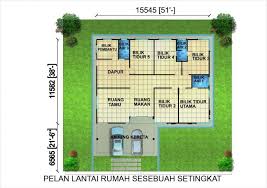 Pelan rumah 2 tingkat semi d 4 bilik tidur 3 bilik air. Pelan Rumah Teres 1 Tingkat Inspirasi Dekorasi Rumah