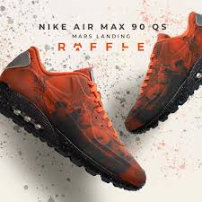 The nike air max 90 qs 'mars landing' sneaker was released in march 2019 as an homage to the rover landing expedition on mars. Footdistrict On Twitter Online Raffle Is Now Open For The Nike Air Max 90 Qs Mars Landing Click Here Enter Https T Co W1yrrpidcb Raffle Closes On Friday March 15 At 5pm Cet Winners