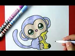 How do you draw a howler monkey? How To Draw A Cute Monkey Youtube