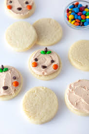 This recipe was on a box of a pillsbury cake mix. Easy Halloween Pumpkin Cookies Design Eat Repeat