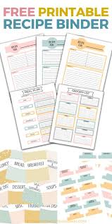 Mix and match elements from different templates. Printable Recipe Binder Recipe Book Diy Cookbook Template Recipe Binder Printables