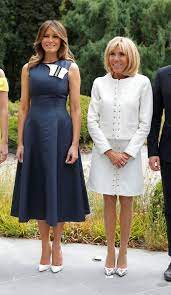 In Belgium Brigitte Macron And Melania Trump Are Style Opposites Trump Fashion Milania Trump Style Fashion