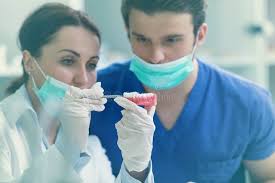 Dentures, Dental Prosthesis, Cleaning Stock Photo