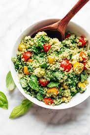 Green Goddess Quinoa Summer Salad Pinch Of Yum Recipe Summer Salad Recipes Summer Salads Healthy Recipes