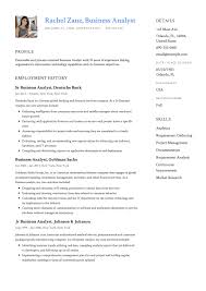 business analyst resume sample