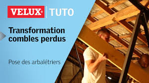 Pose Des Arbaletriers Transformation De Combles Perdus Charpente Metallique 1 3 Youtube
