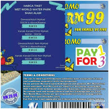 A chain of water parks. Wet World Shah Alam Booklet Shopee Malaysia