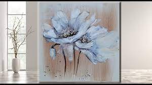 The paint is inexpensive and mostly washable. Easy White Flowers Acrylic Painting On Canvas For Beginners Mariarthome Youtube