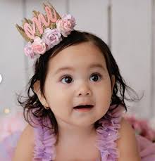 First Birthday Lace Crown