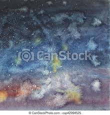 Aujourd'hui, je vais vous montrer un tutoriel étape par étape sur la peinture d'un simple ciel étoilé! Watercolor Ciel Main Etoiles Nuit Dessine Ciel Main Aquarelle Etoiles Nuit Dessine Canstock