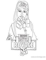 Fortnite coloring pages | print and color.com. Fortnite Coloring Page Female Drift Xcolorings Com