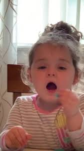 When your 2 year wants so badly to eat...