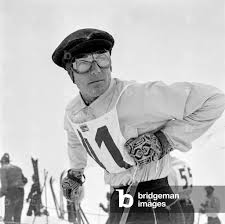 Image of Switzerland Alpine Skiing Walter Prague (b/w photo)