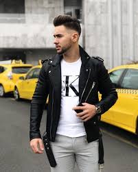 Black Asymmetrical Slim Fitted Rider Belted Leather Jacket In 2020 Leather Jacket Men Leather Jacket Outfit Men Leather Jacket Men Style