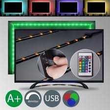 led usb backlight tv hintergrund beleuchtung licht band stripes streifen 48x rgb ebay led streifen led hintergrundbeleuchtung led