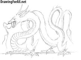 How To Draw A Chinese Dragon Drawingforall Net Dragon Drawing Chinese Dragon Chinese Dragon Drawing