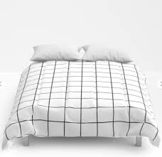 Black And White Grid Comforter Queen Black And White Grid Comforter For Bed White Comforter Comforters Black Blanket