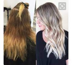 bildergebnis fur gelbstich aschblond uberfarben hair styles curly hair styles long hair styles