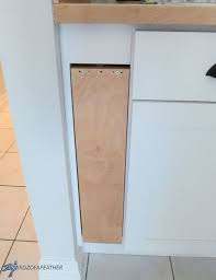 Diy Hidden Kitchen Storage Turn A Filler Panel Into A Pull Out Cabinet Hidden Kitchen Kitchen Storage Storage