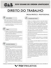Henrique zelante, álvaro de azevedo gonzaga; Fgv 2018 Oab Exame De Ordem Unificado Xxiv Segunda Fase Direito Do Trabalho Gabarito Sentenca Lei Tempo