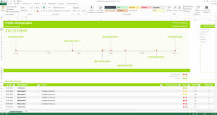 Das tutorial richtet sich an anfänger die mit excel noch. Meilensteinplan Excel Vorlage Meilenstein Zeitachse Zeitachsenplan Meinevorlagen Com