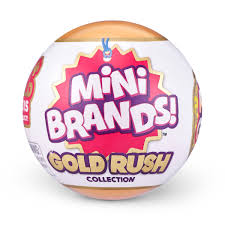Miya cech unboxing + action! 5 Surprise Mini Brands Gold Rush Limited Edition Mystery Capsule By Zuru Styles Vary The Entertainer