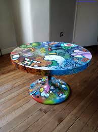 How Acrylic Paint On Wood Table Can Increase Your Profit Acrylic Paint On Wood Table Acrylic Paint On Wood Painting On Wood Painting Wood Furniture