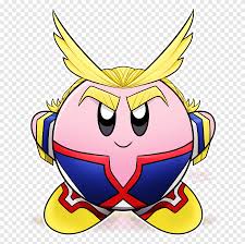 Oswald the lucky rabbit was one of walt disney's first popular animated characters. Kirby All Might Video Game Drawing Fan Art Kirby Smiley Fictional Character Png Pngegg