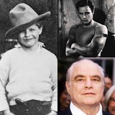 An eight year-old Marlon Brando wearing a cowboy hat, 1932. "From childhood  to old age, life is a stage at every step. The roles you play shape your  story. Whether it begins