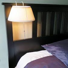 Evelots Headboard Lamp Over The Bed Reading Light With Shade
