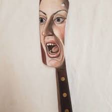 Alexandra Dillon, a painter of old paintbrushes and other discarded items