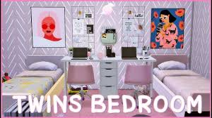 Change your living room decor on a limited budget in six steps leah and isabellas room see more. Twins Bedroom The Sims 4 Speed Build Sims 4 House Design Sims 4 Bedroom Sims House Plans