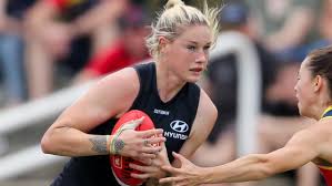 لاعبة كرة قدم أسترالية (ar). Aflw 2020 Tayla Harris April Fool S Prank Herald Sun