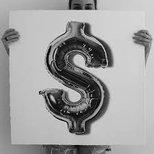 Photorealistic Illustrations Of Shiny Balloons Made With Just A Black Pen Ballon Drawing Balloon Painting Art