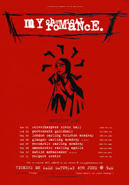 My chemical romance is an american rock band from newark, new jersey. My Chemical Romance Three Cheers For Sweet Revenge 2005 Uk Tour Poster Prints4u