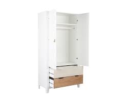 Wohnzimmer fernsehschrank kleiderschrank bauernschrank garderobe. Skandinavischer Kleiderschrank Mit Garderobe Und Schubladen Aus Holz Weiss Molene Miliboo