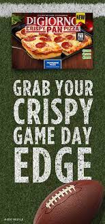 Game Time Means Pizza Time And You Re Going To Want One That Satisfies On All Fronts Enter Digiorno S Crispy Pan Pizza Pan Pizza Crispy Pizza Game Day Food