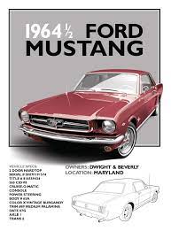 Eternal Life Designs - Ford Mustang Show Poster Eternallifedesigns Fordmustang 1964mustang Classiccar Musclecar Digitalill Ford Mustang Mustang Ford
