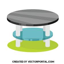 Round Table Vector Image Vector Images Vector Free Vector