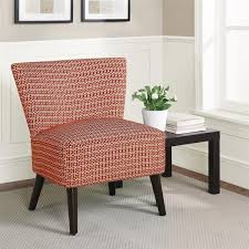 An accent chair is a decorative piece of furniture that can improve the look of a room while adding more seating options. Dorel Living Kinsley Armless Red Accent Chair Overstock 9787790