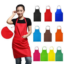 Plain Apron With Front Pocket For Chefs Butcher Kitchen Cooking Craft Baking Bbq Kitchen Aprons Plain Apron Apron
