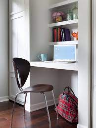 We've rounded up the easiest bedroom storage ideas that'll make it easy to keep your small especially when it comes to clothing, these clever storage solutions will keep your bedroom neat. Create A Small Space Workstation Small Space Interior Design Small Home Offices Home Office Space
