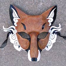 Japanese Fox Mask Finish By Merimask Deviantart Com On Deviantart Fox Mask Japanese Fox Mask Japanese Fox